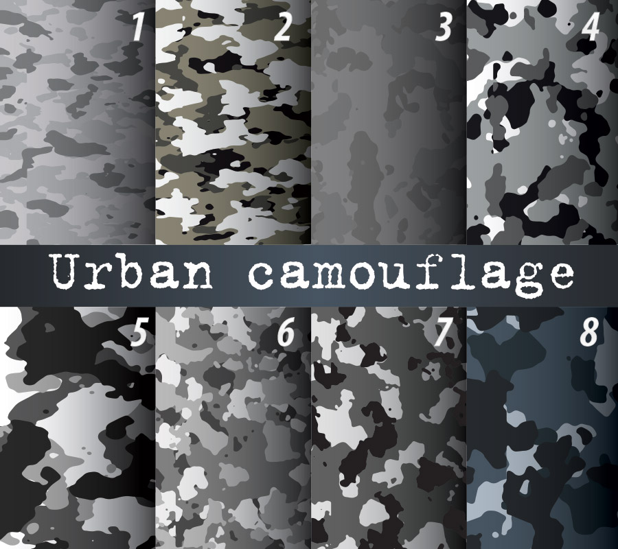 Urban camo wrap patterns