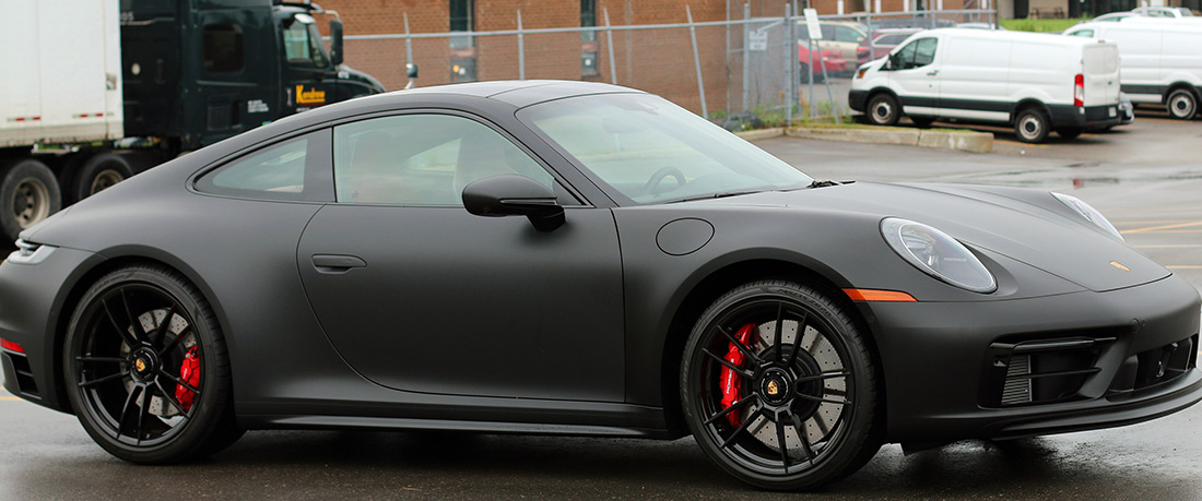 3M Matte Deep Black Porsche 911