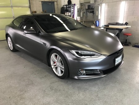 Tesla Model S Satin Dark Grey