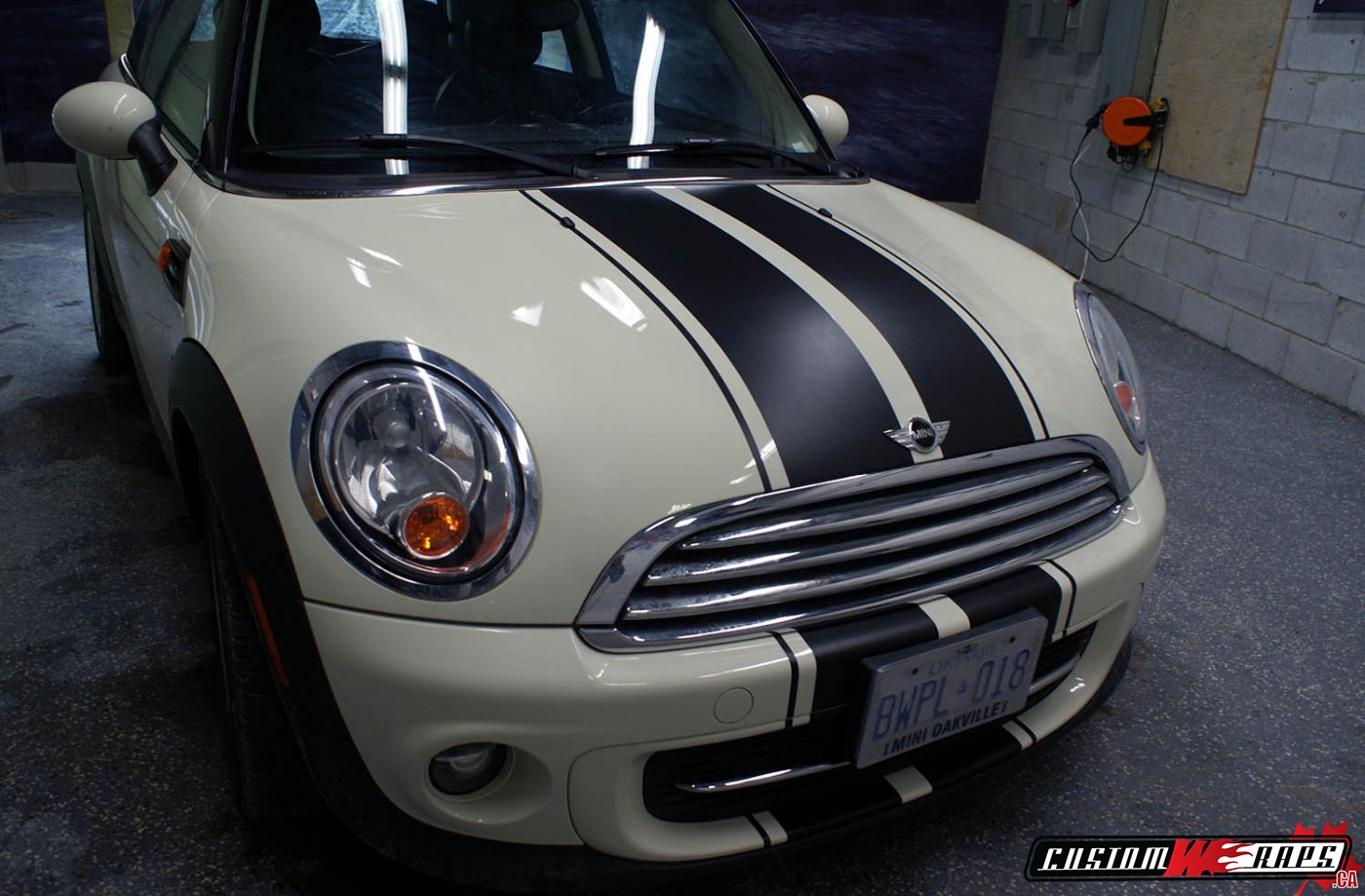 Mini Cooper stripes CUSTOMWRAPS.CA