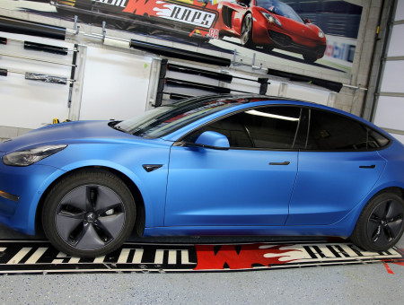 Tesla Model 3 Matte Blue Metallic