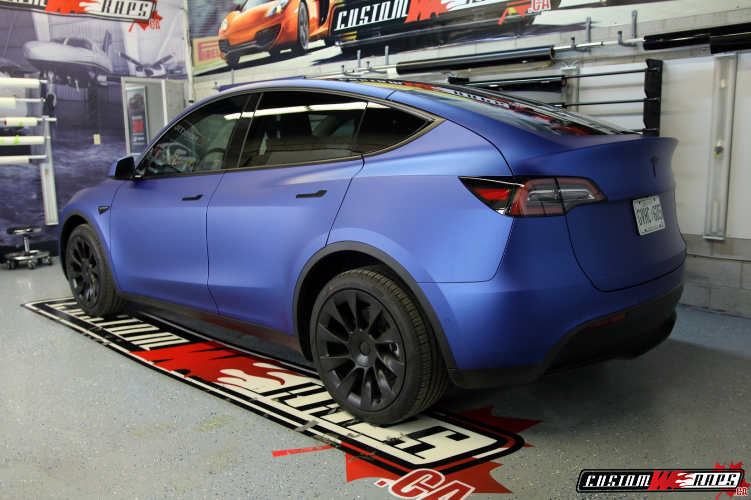 Tesla Y matte Metallic Slate Blue 