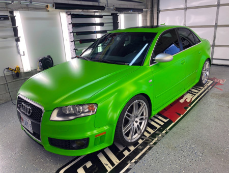 Audi RS4 Satin Apple Green