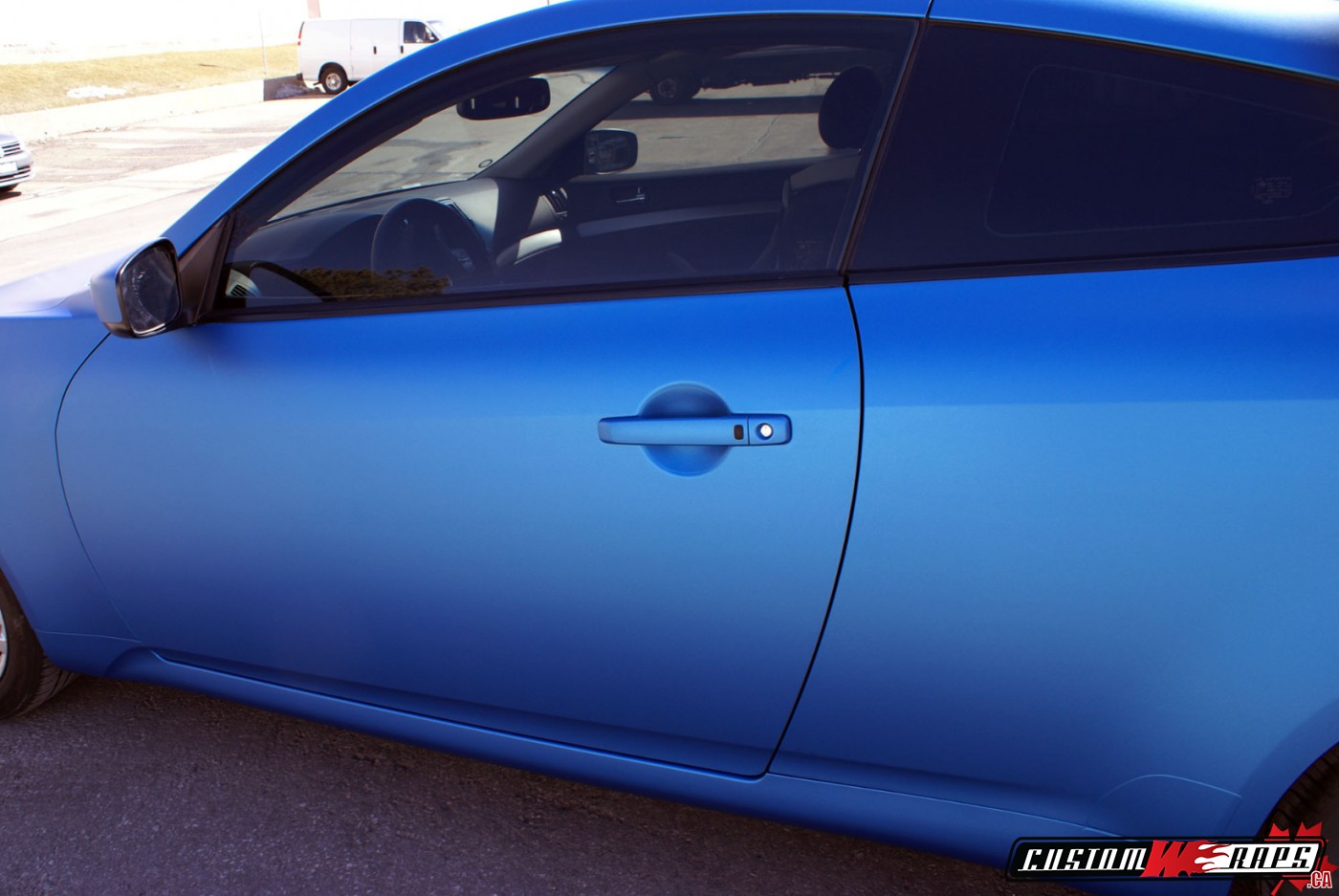 Infiniti G37 Matte Blue Metallic CUSTOMWRAPS.CA