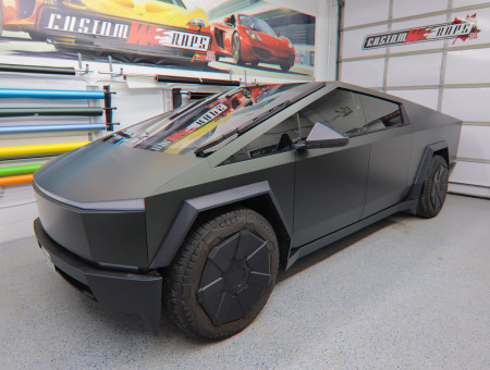 Cybertruck Matte Deep Green PPF