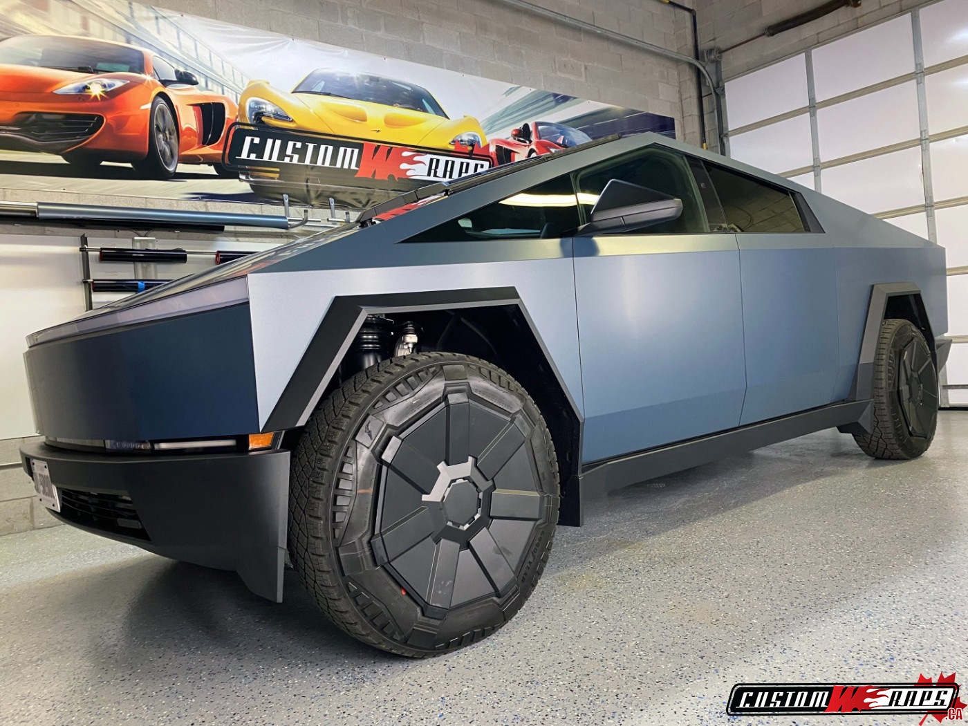 Tesla Cybertruck Satin Thundercloud - CUSTOMWRAPS.CA