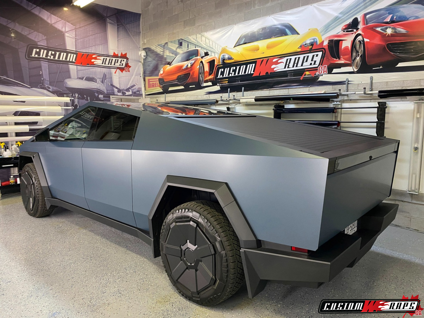 Tesla Cybertruck Satin Thundercloud - CUSTOMWRAPS.CA
