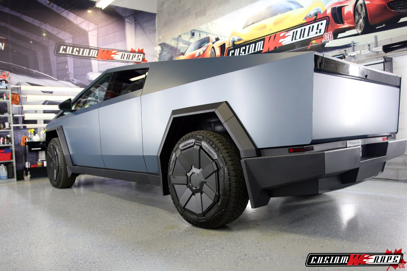 Tesla Cybertruck Satin Thundercloud - CUSTOMWRAPS.CA
