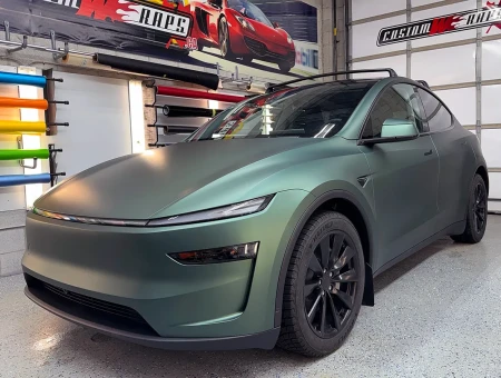 Tesla Y Juniper Matte Pine Green
