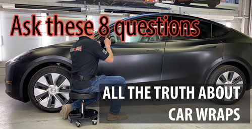 8 Questions to ask when shopping for a car wrap
